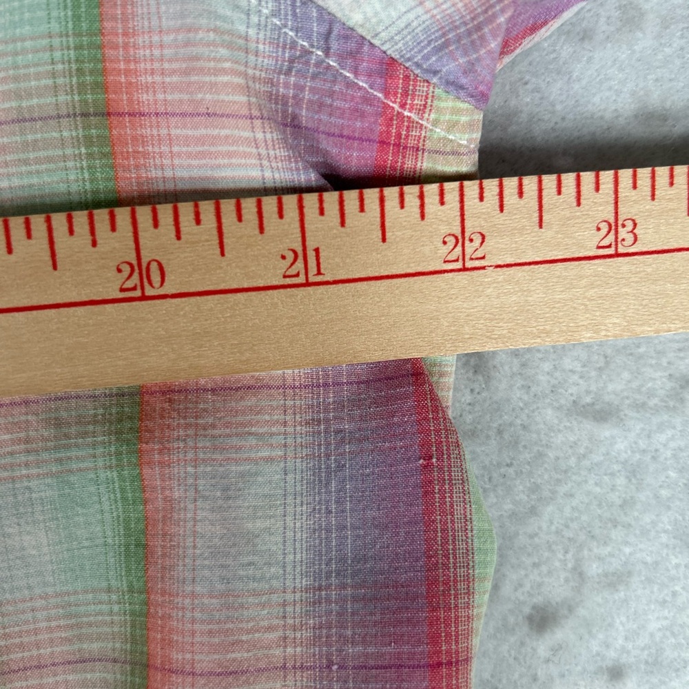 Tommy Bahama Very Berry Ombre Isles Shirt Men’s Size Large Plaid 100% Silk - Picture 8 of 9